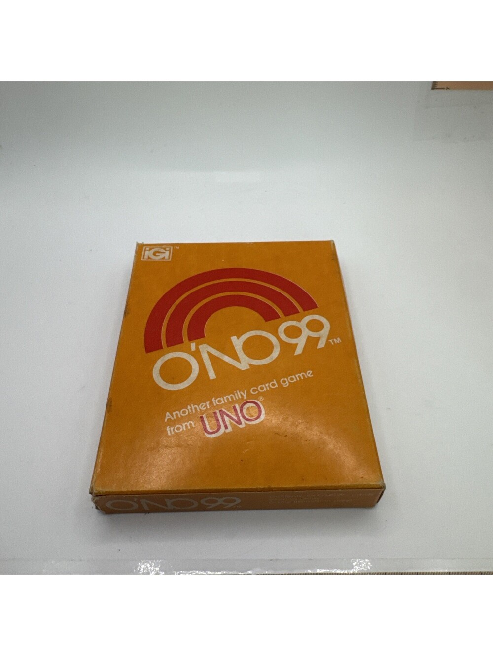 Complete In Box O'No 99 Family Card Game Makers UNO ONO Vintage 1980
